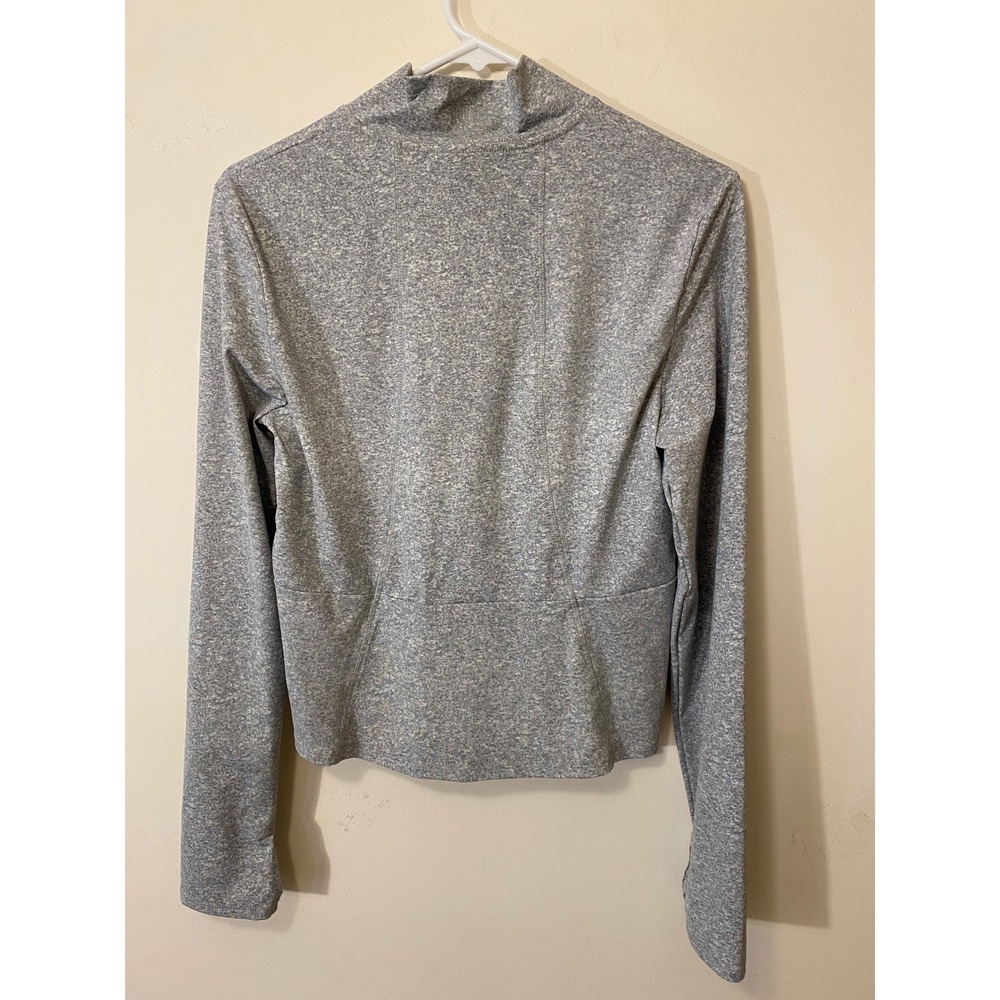 PINK Active Gray Quarter Zip Pullover Athletic To… - image 3